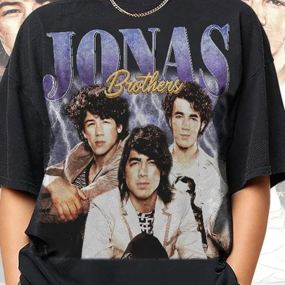 Jonas Brothers 90s Vintage Shirt Jonas Brothers Bootleg Shirt Jonas Brothers - Picture 2 of 4